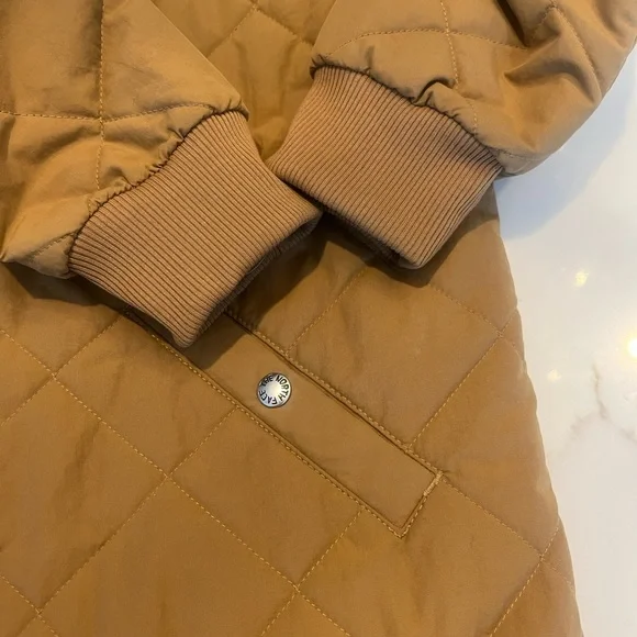 The North Face Cuchillo Parka Tan Aviator Jacket Size Small - Picture 8 of 10